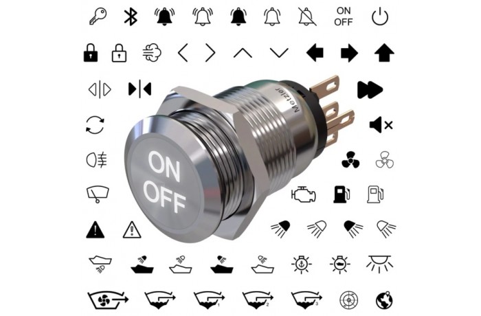 LED White Jungiklis On-Off...