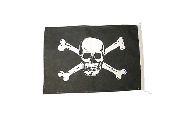 Piratų vėliava 30x45 cm