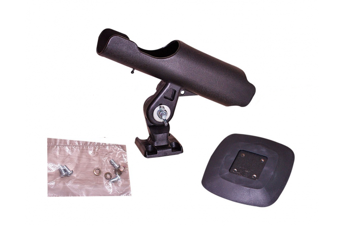 Rod holder with glueable mount