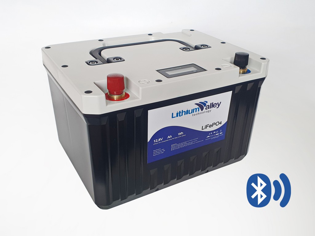 Lithium Valley 12V(12.8V) Bluetooth LiFePO4 100Ah Battery