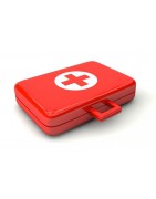 First aid kits, fire extinguishers