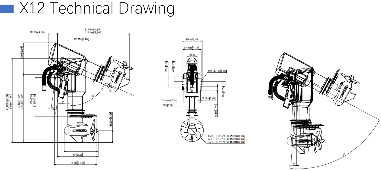 X12 technical drawing
